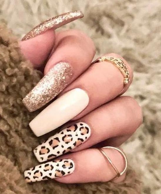 Coffin White Nail Designs