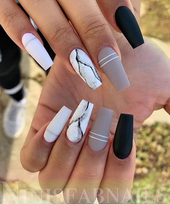 50+ Coffin White Nail Designs (2023) TailoringinHindi