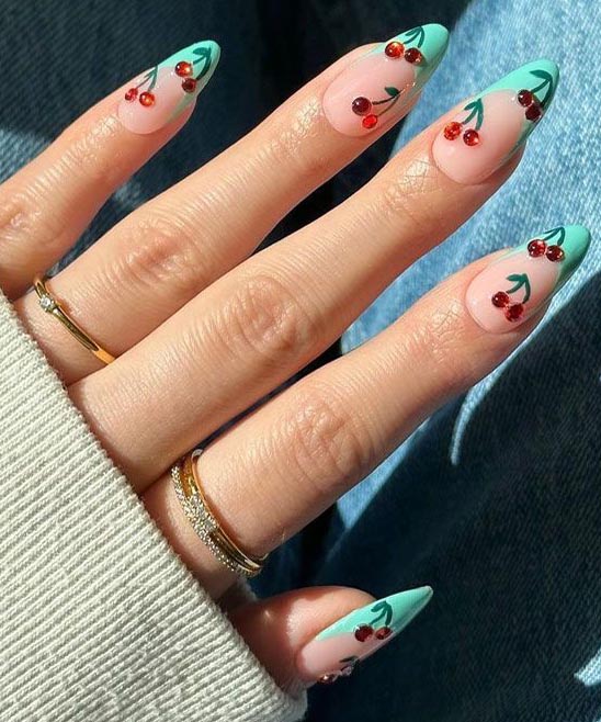 Cute Almond Spring Nails