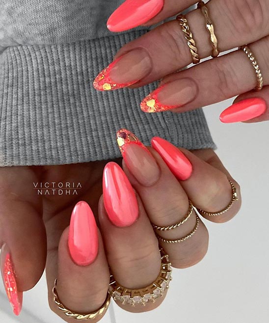 Cute Almond Spring Nails