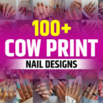 Cute Cow Print Nails