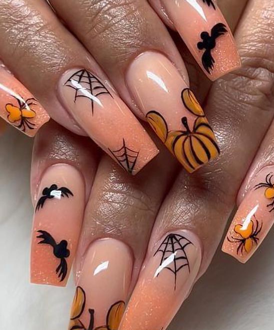 Cute Disney Halloween Nails