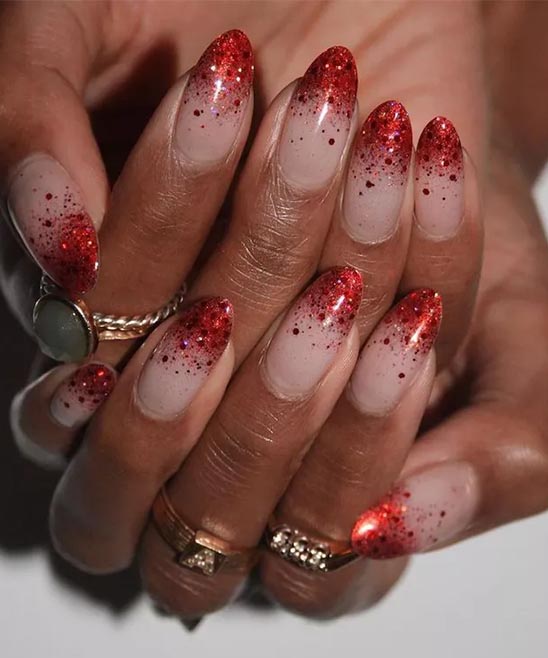 Cute French Tip Christmas Nails