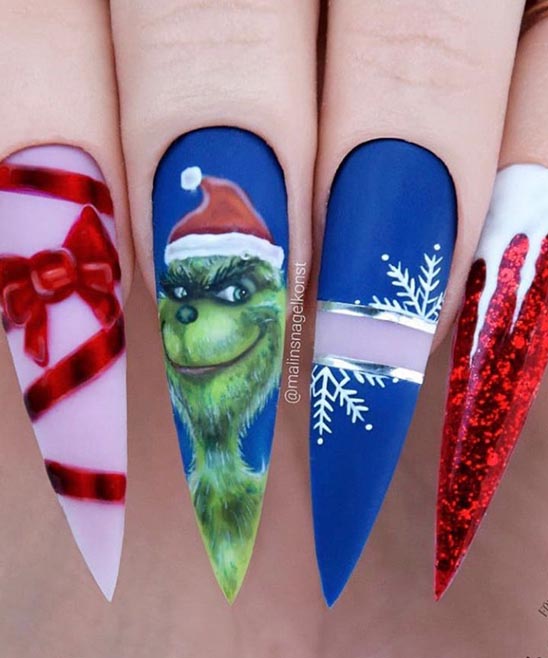 Cute Grinch Nails