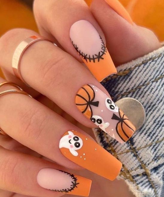 Cute Halloween Acrylic Nails