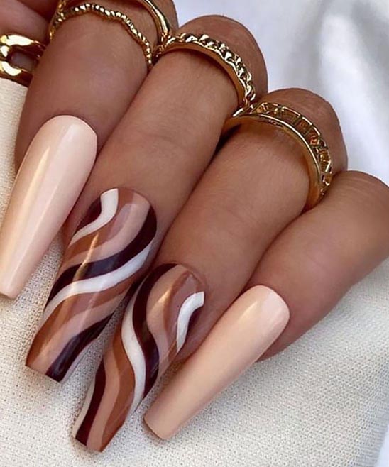 Cute Nail Designs Coffin Shape