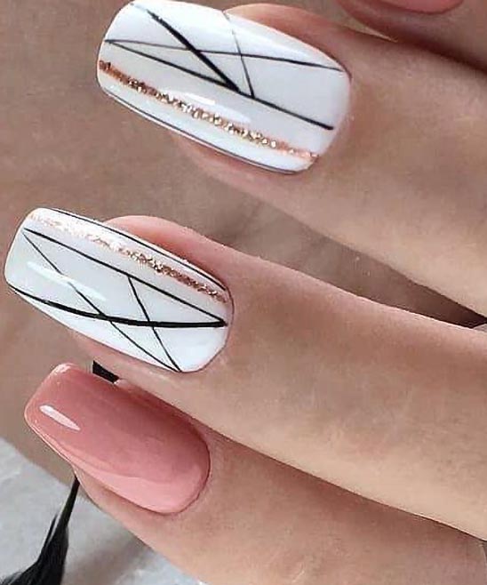 Cute Pink Nails Short