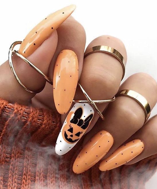 Cute Pumpkin Nails