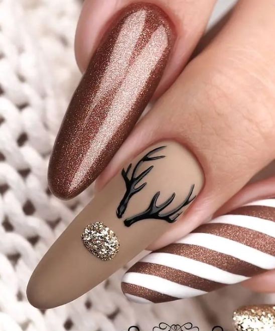 Cute Reindeer Nails