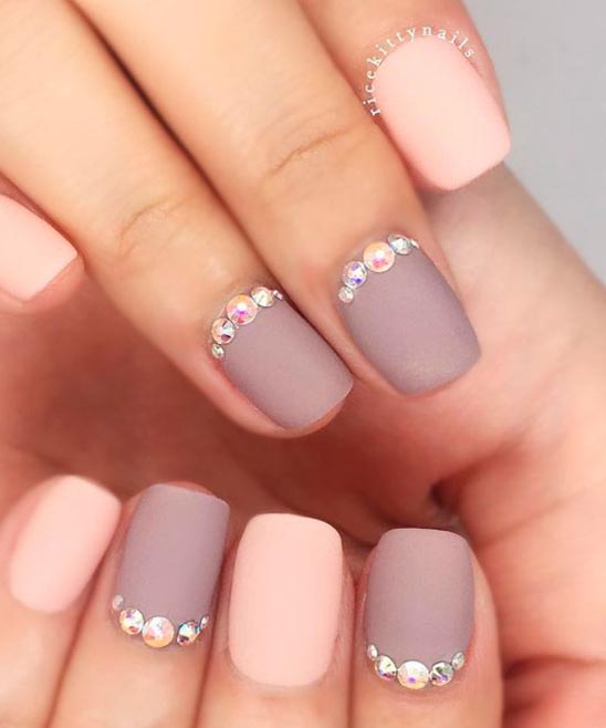 Cute Short White Nails