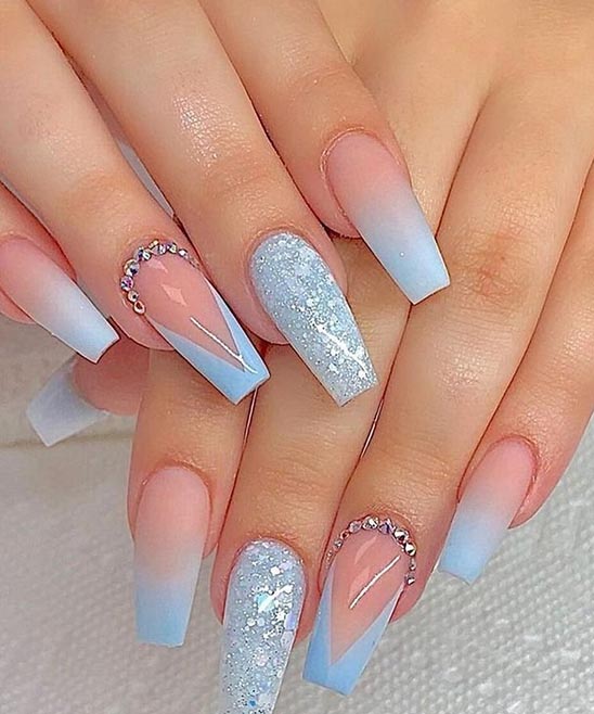 Cute Simple Short Acrylic Nails