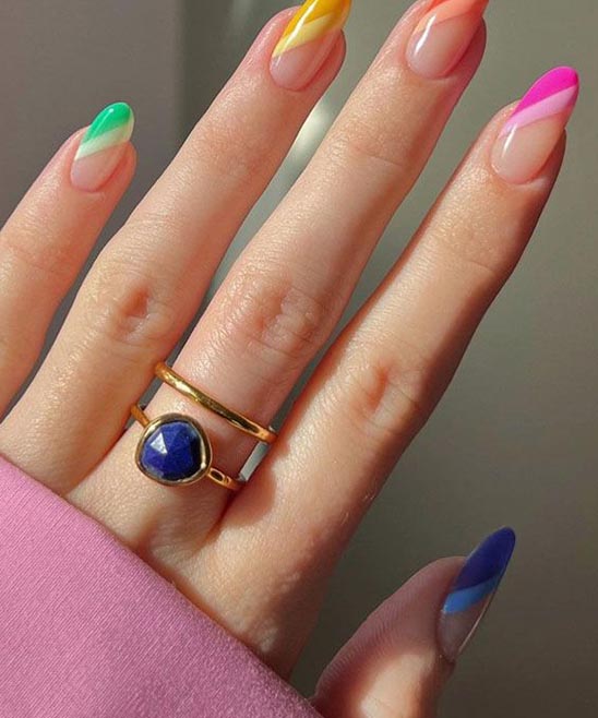 Cute Spring Almond Nails