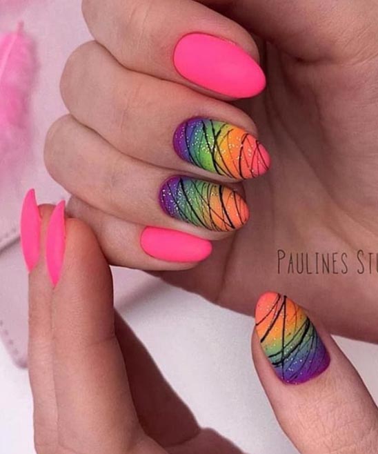 Cute Spring Almond Nails