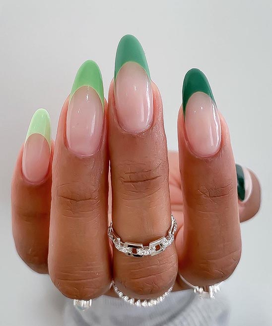 Cute Spring French Tip Nails