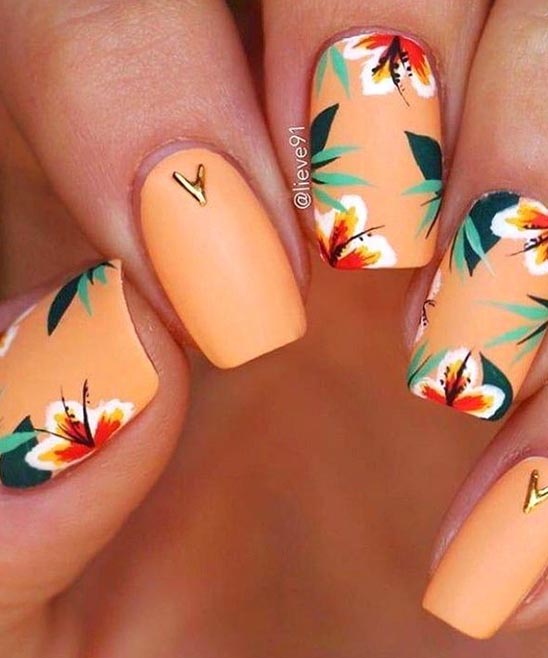 Cute Tropical Nail Designs