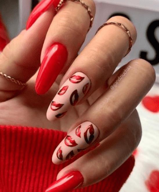 Cute Valentines Day Nails
