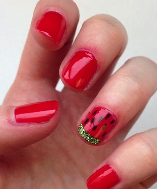 Cute Watermelon Nails