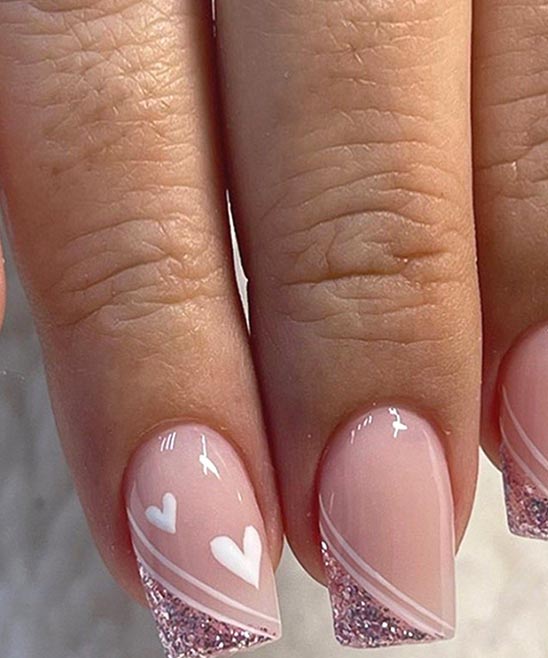 Cute White Acrylic Nails