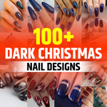 Dark Green Christmas Nails