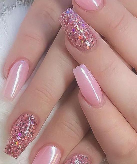 Dark Pink French Tip Nails