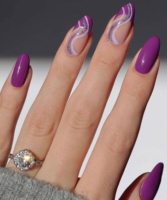 Dark Purple Nail Designs