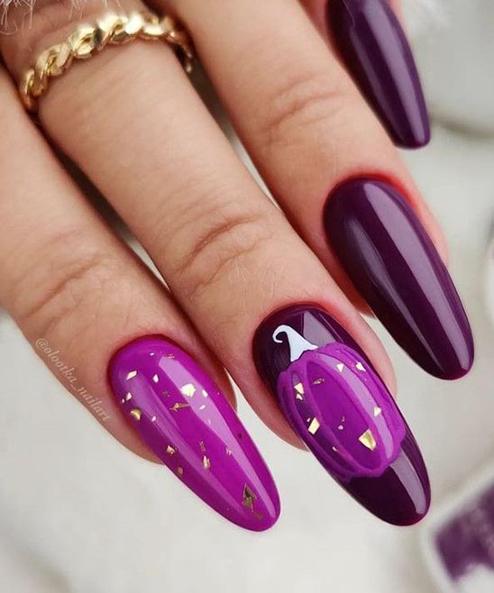 Dark Purple Nails for Fall