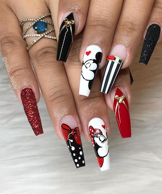 Disney French Tip Nails