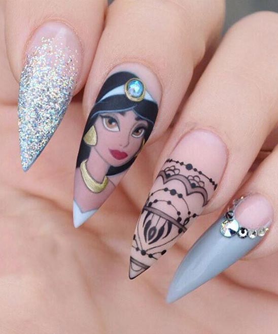 Disney Halloween Nail Art