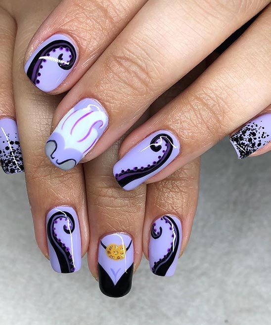 Disney Stitch Acrylic Nails