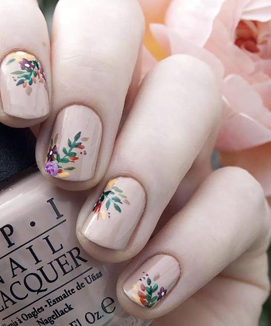 Dried Flower Nail Art