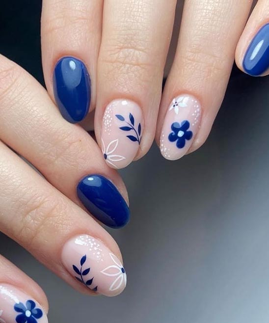 Dried Flower Nail Designs
