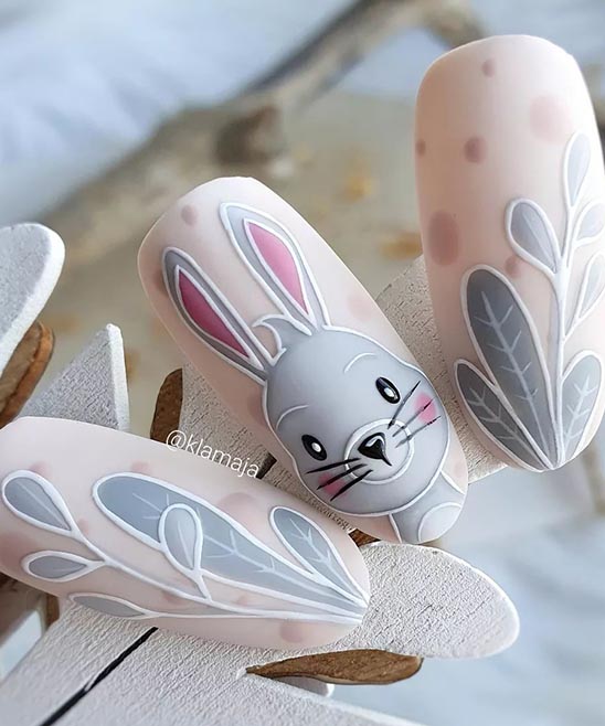 Easter Bunny Nail Design