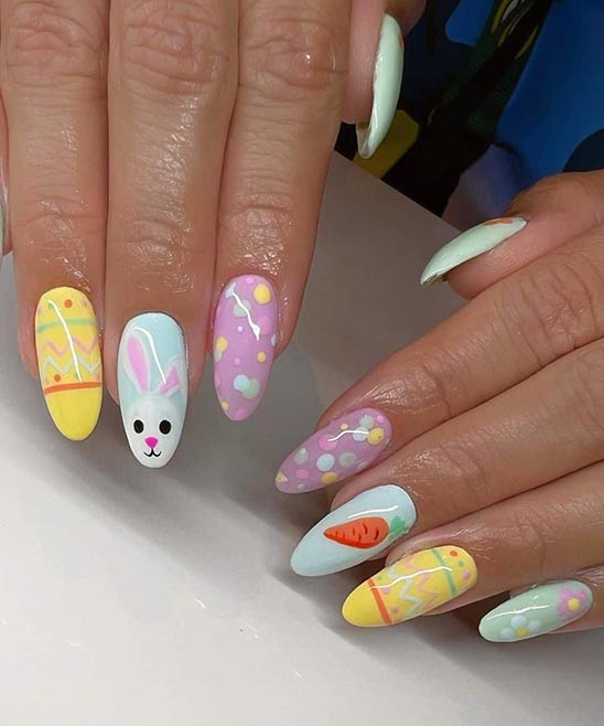 Easter Bunny Nails Design