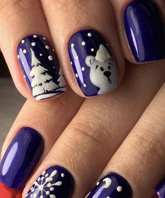 Easy Christmas Nail Art
