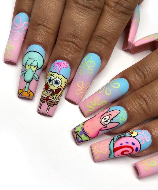 Easy Disney Halloween Nails