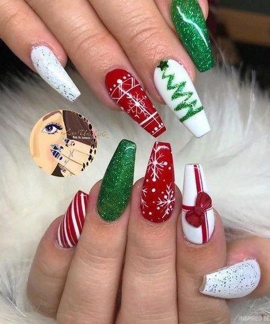 Easy Diy Christmas Nail Art
