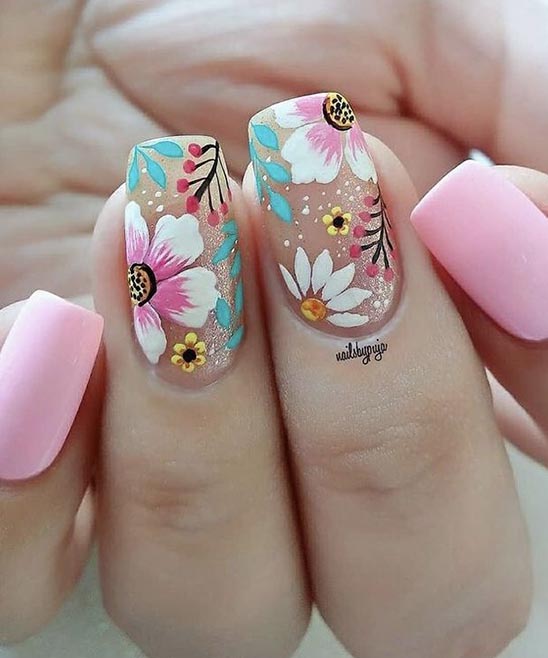 Easy Flower Designs for Nails