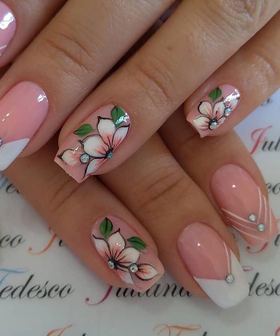 Easy Flower on Nails