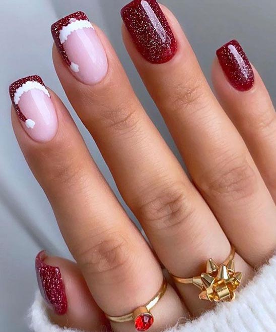 Easy Red Holiday Nails