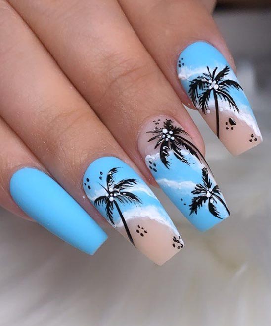Easy Tropical Nail Designs