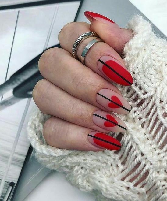 Easy Valentines Day Nails