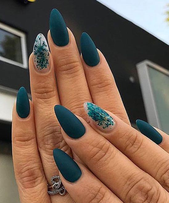 Emerald Green Acrylic Nail Designs