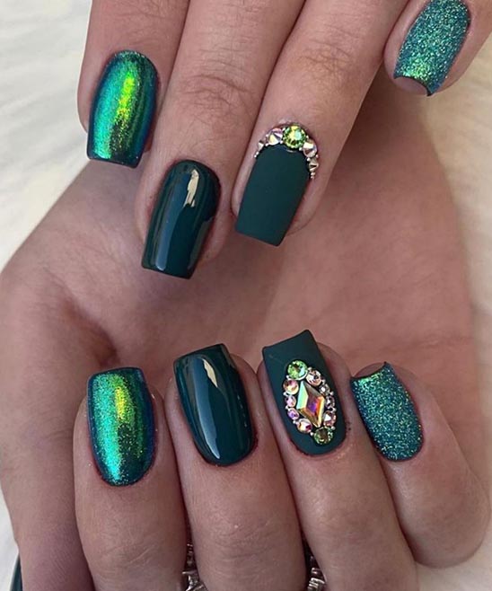 Emerald Green Nail