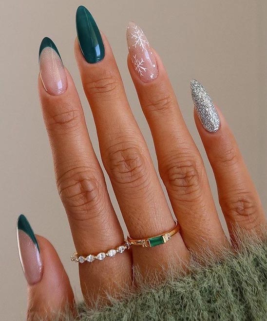 Emerald Green Short Nails