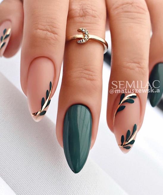 Emerald Green Sns Nails