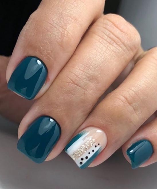 Emerald Green Wedding Nails