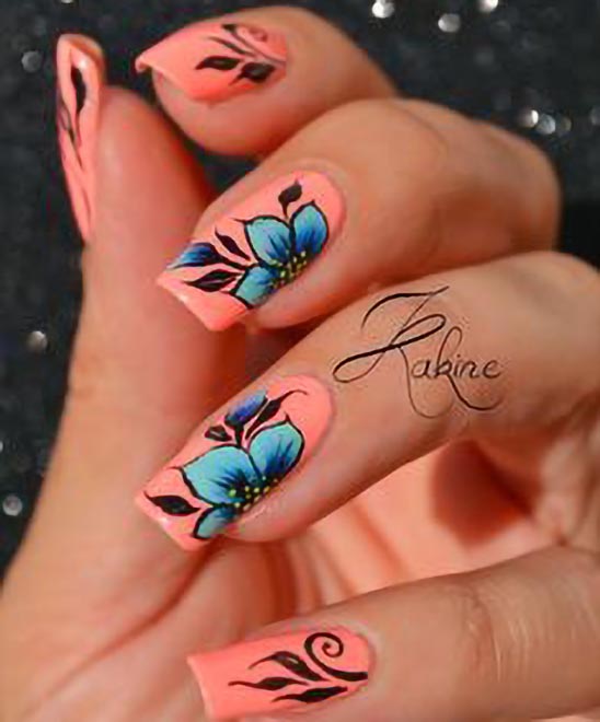 Encapsulated Dried Flower Nails