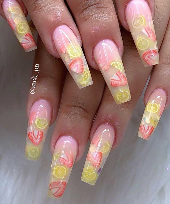 Encapsulated Flower Nail Designs