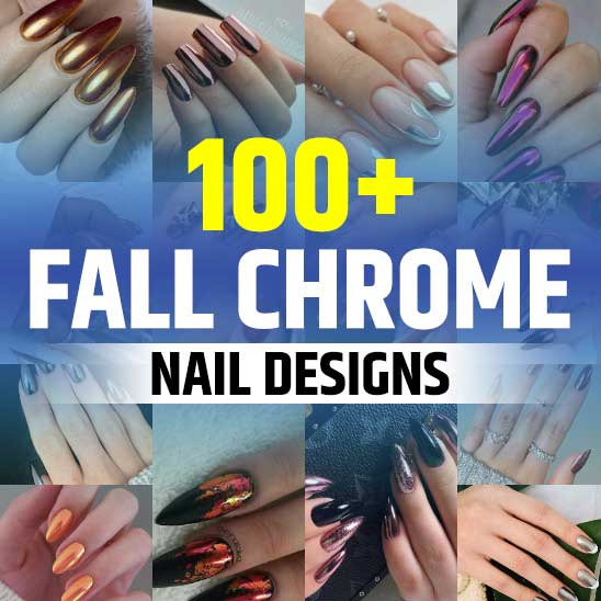 Fall Chrome Nails
