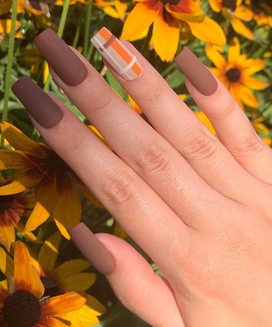 Fall Nail Designs Short Coffin
